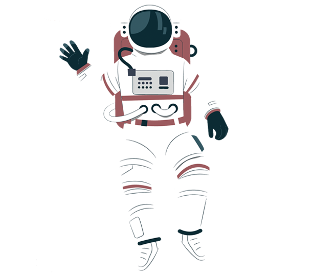 Floating Astronaut illustration